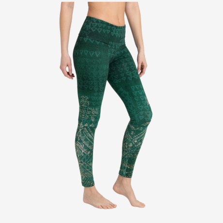 Yoga-Leggings Buddhi smaragd
