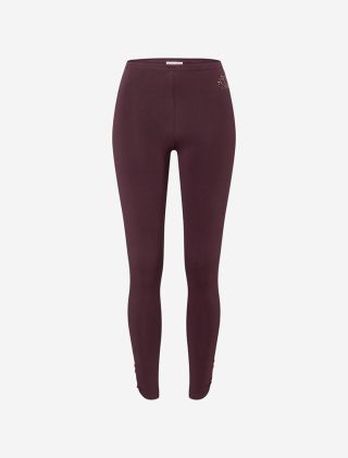 Leggings, aubergine, Bio-Baumwolle, purple, organic cotton