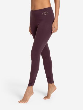 Leggings, aubergine, Bio-Baumwolle, purple, organic cotton