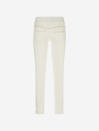 Legging, Hose, Lotus, weiß, white